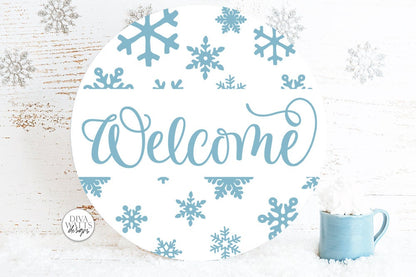 Welcome With Snowflakes SVG | Winter / Christmas Design