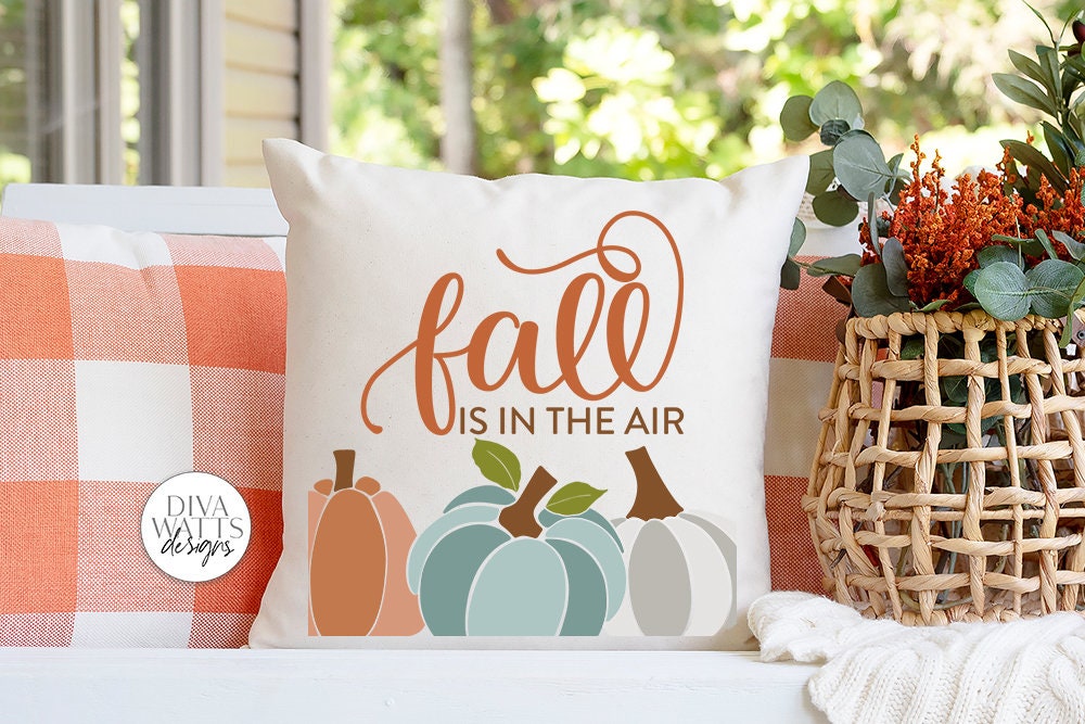 Fall Is In The Air SVG | Autumn Pumpkins Design