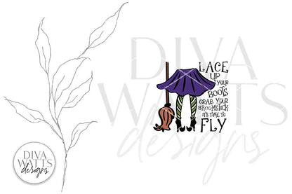 Lace Up Your Boots SVG | Halloween Witch Design
