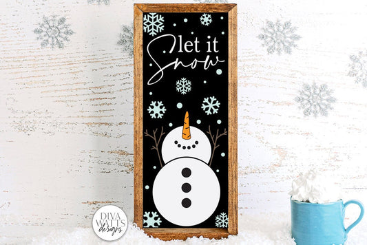 Let It Snow SVG | Vertical Christmas / Winter Design
