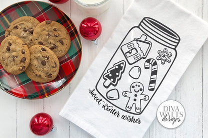 Sweet Winter Wishes SVG | Gingerbread Christmas Jar Design