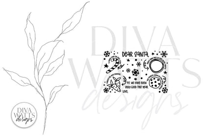 Santa Tray SVG | Multiple Child Version | Christmas / Winter Design