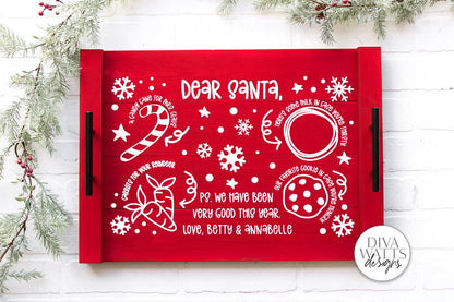 Santa Tray SVG | Multiple Child Version | Christmas / Winter Design