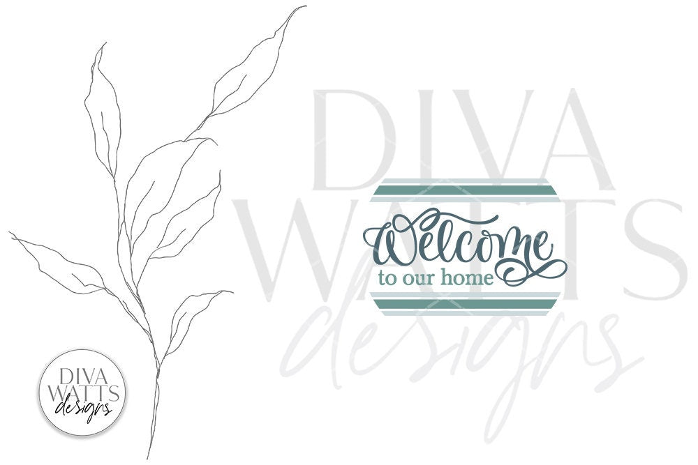Welcome To Our Home SVG | Round Design