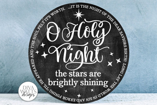 O Holy Night SVG | Round Design