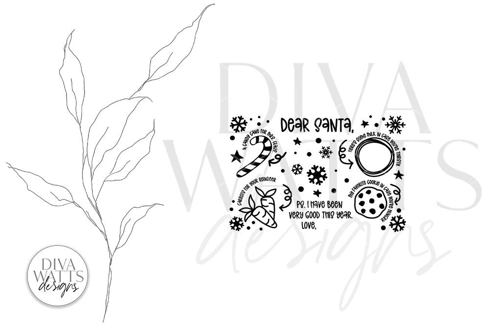 Santa Tray SVG | Single Child Version | Christmas / Winter Design