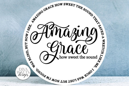 Amazing Grace SVG | Round Design