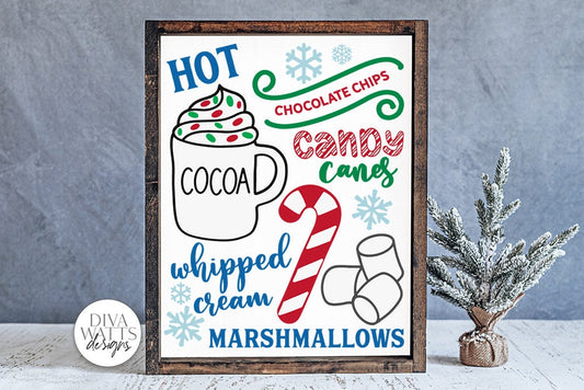 Hot Cocoa Bar SVG | Printables Included