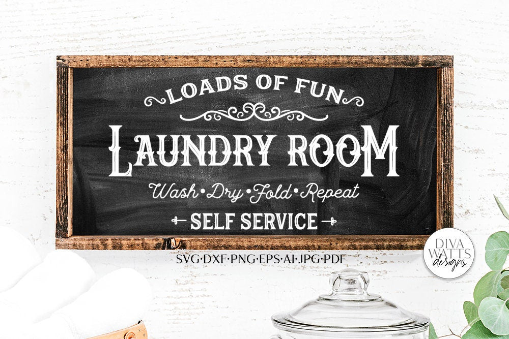 Loads of Fun SVG | Farmhouse Laundry Room Design