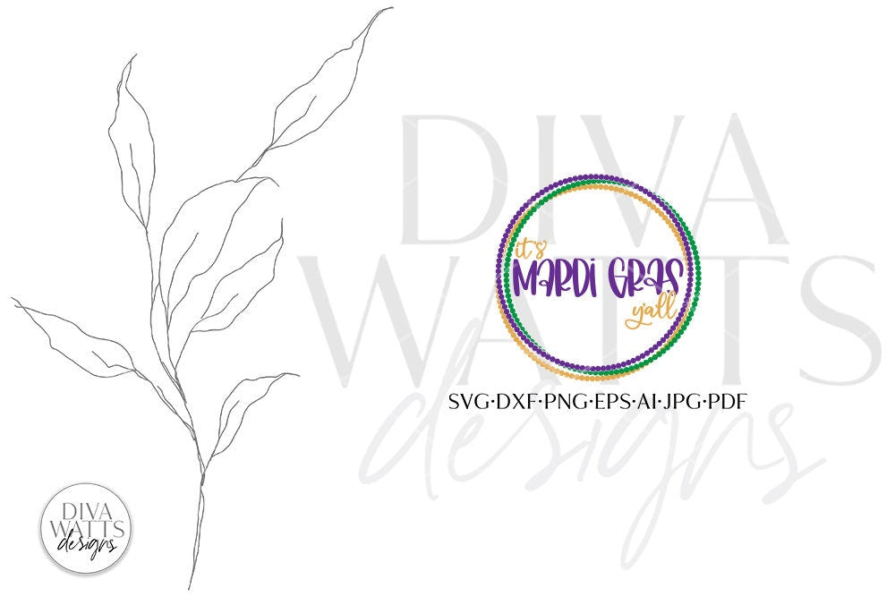 It's Mardi Gras Y'all SVG | Mardi Gras Design