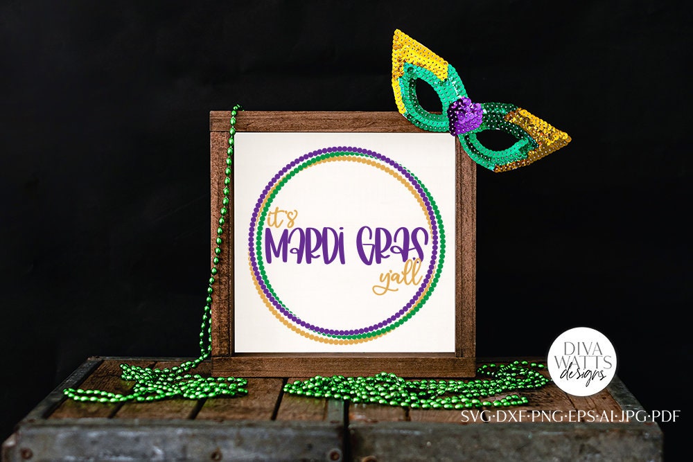 It's Mardi Gras Y'all SVG | Mardi Gras Design