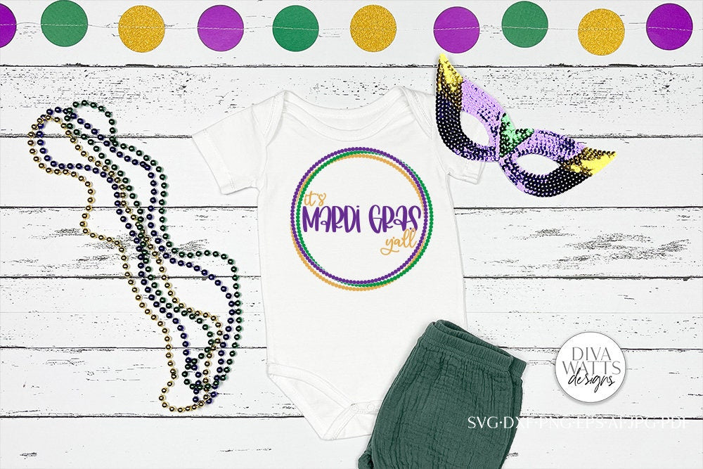It's Mardi Gras Y'all SVG | Mardi Gras Design