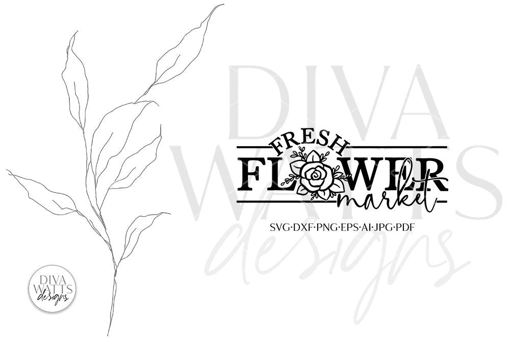Fresh Flower Market SVG | Spring Design