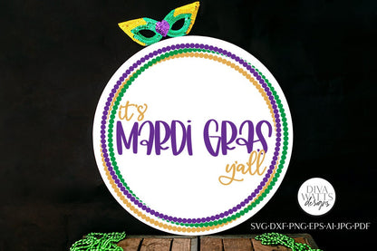 It's Mardi Gras Y'all SVG | Mardi Gras Design