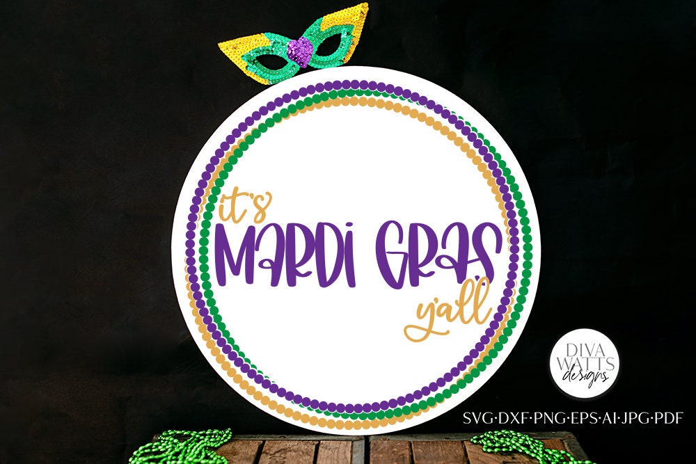 It's Mardi Gras Y'all SVG | Mardi Gras Design