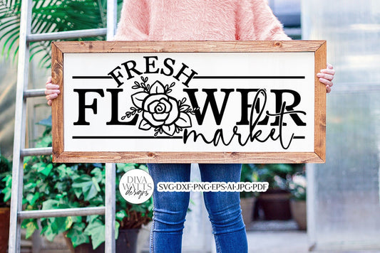 Fresh Flower Market SVG | Spring Design