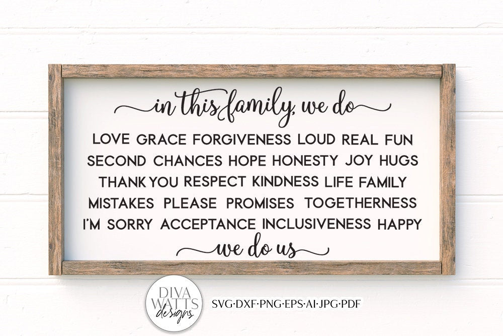 In This Family SVG | Farmhouse Design
