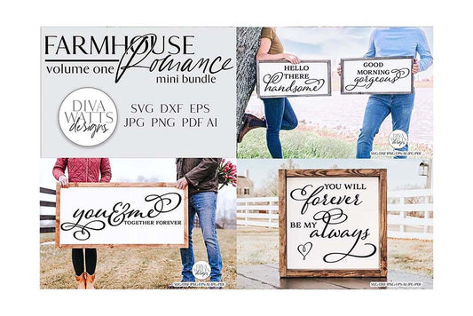 Farmhouse Romance SVG Mini Bundle