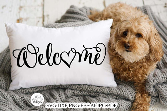 Welcome With Heart SVG