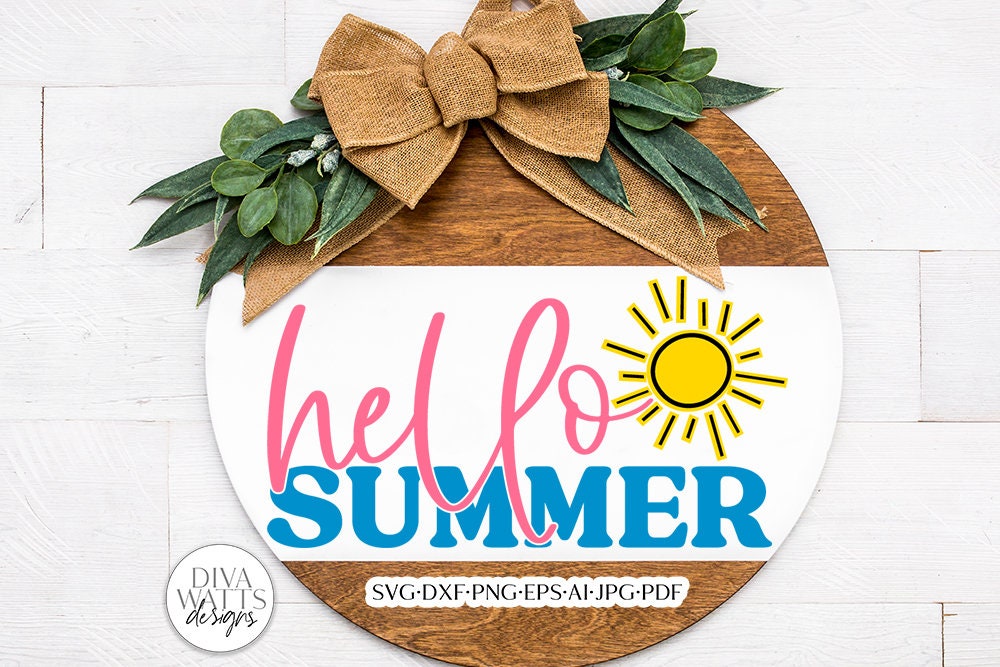 Hello Summer SVG | Summertime Design