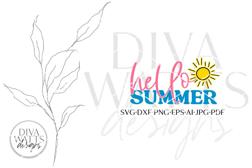 Hello Summer SVG | Summertime Design