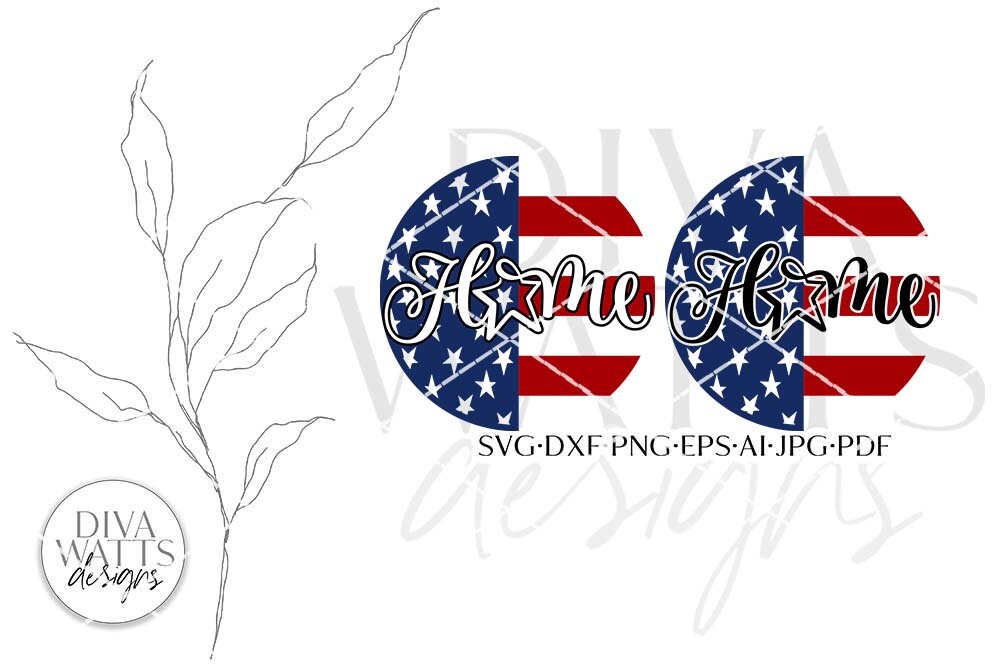 Patriotic Home SVG | 4th Of July Welcome Design
