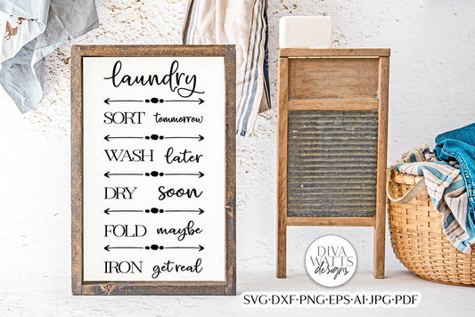 Laundry List SVG | Farmhouse Design