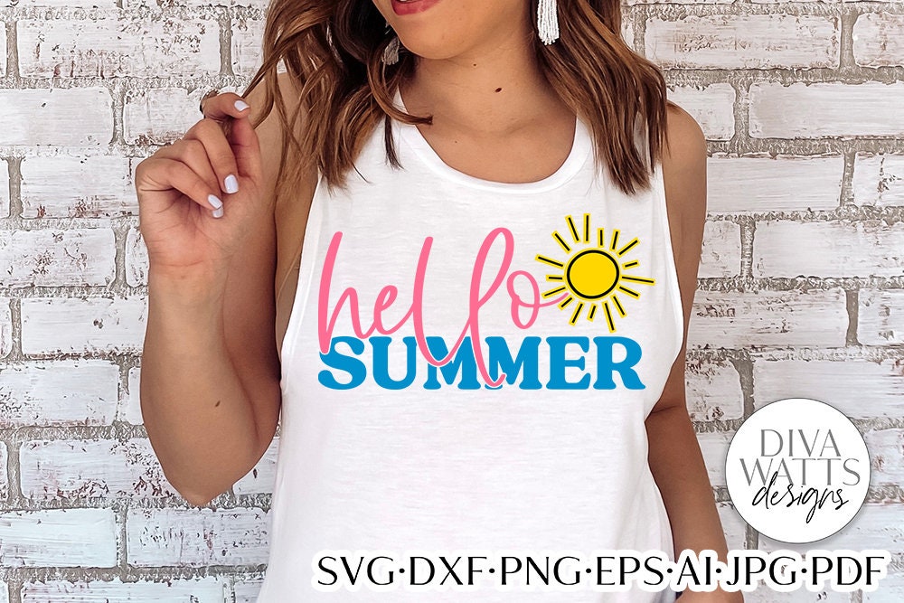 Hello Summer SVG | Summertime Design