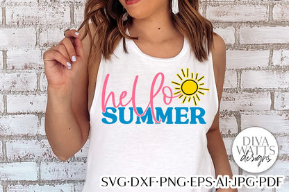 Hello Summer SVG | Summertime Design