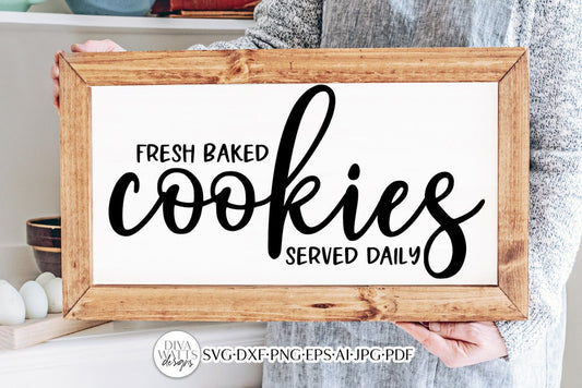 Fresh Baked Cookies SVG | Farmhouse Kitchen Design