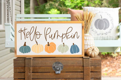 Fall Pumpkins Mini SVG Bundle | 4 Designs | Hello Pumpkin | Welcome