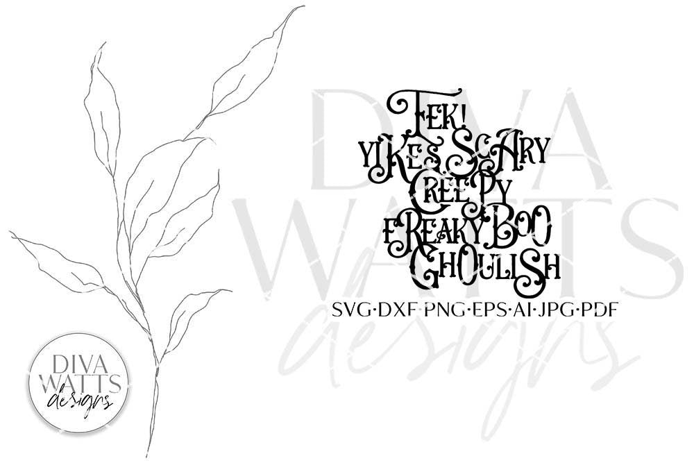 Halloween Subway Art SVG | Modern Fall Typography Design