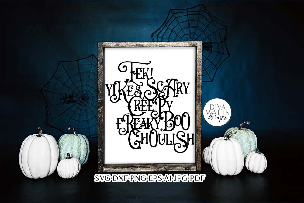Halloween Subway Art SVG | Modern Fall Typography Design