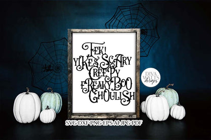 Halloween Subway Art SVG | Modern Fall Typography Design