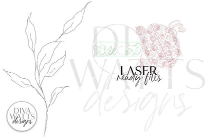 Welcome with Basketball Leopard Print Glowforge SVG | Laser Cut File