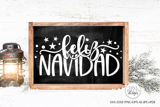 Feliz Navidad SVG | Merry Christmas Spanish Design