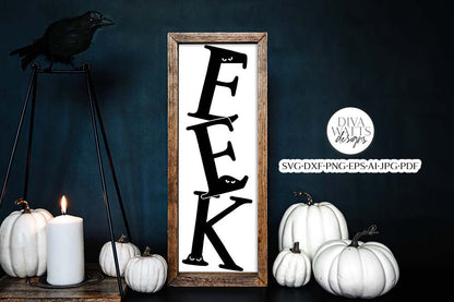 EEK Halloween SVG | Vertical Fall Design