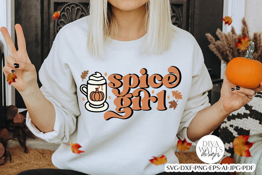 Pumpkin Spice Girl SVG | Fall Pumpkin Design