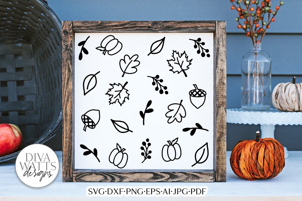 Autumn Background SVG | Fall Pattern Design