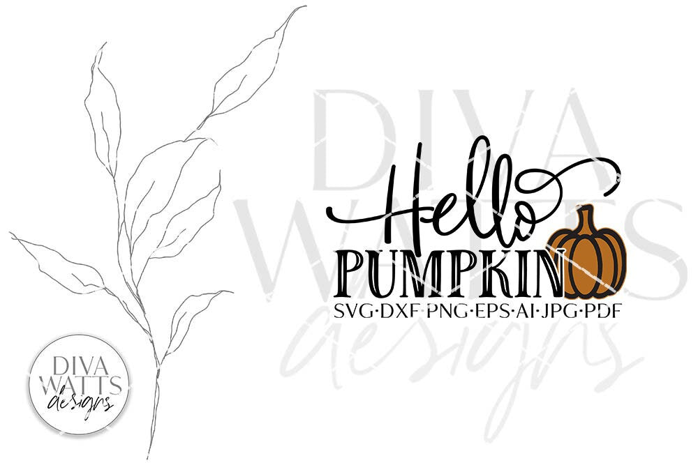 Hello Pumpkin DWD | Fall / Autumn Design