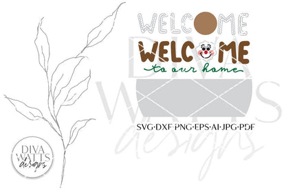 Welcome To Our Home Gingerbread SVG | Winter / Christmas Door Hanger Design
