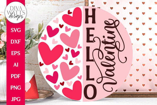 Hello Valentine SVG | Valentine's Day Design