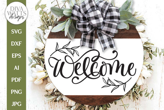 Welcome SVG | Farmhouse Botantical Design