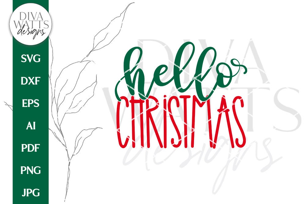 Hello Christmas SVG | Winter Design