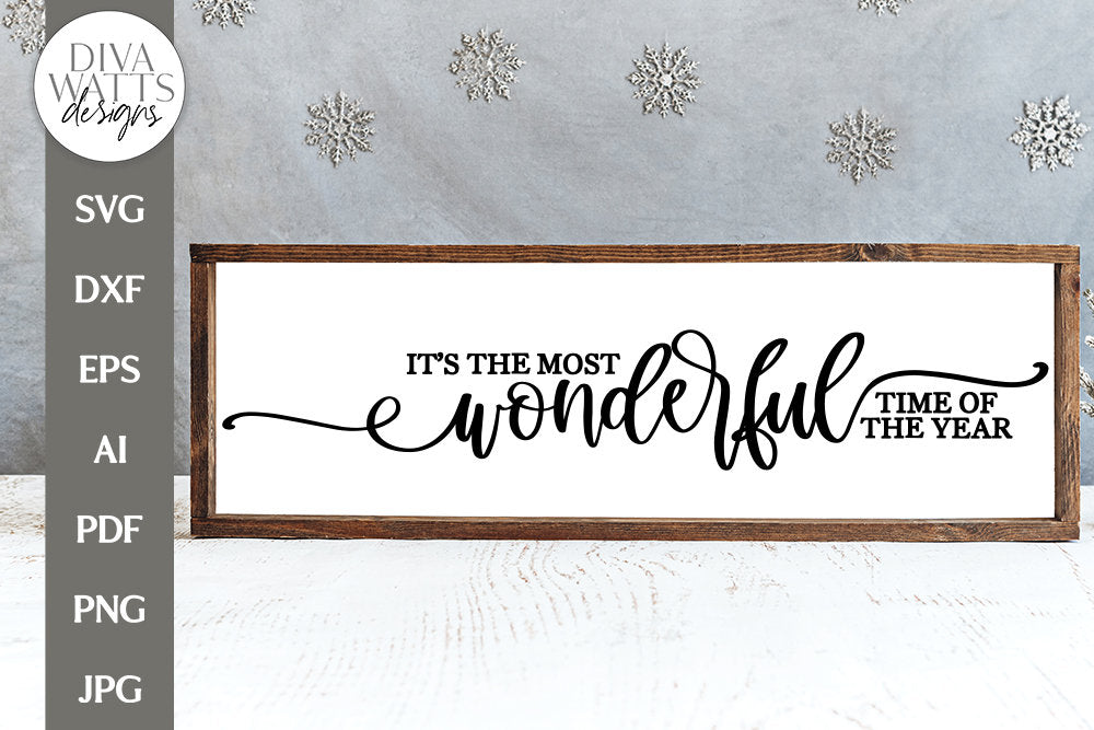 It's The Most Wonderful Time Of The Year SVG | Winter / Christmas Design