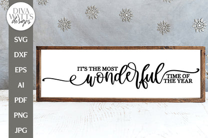 It's The Most Wonderful Time Of The Year SVG | Winter / Christmas Design