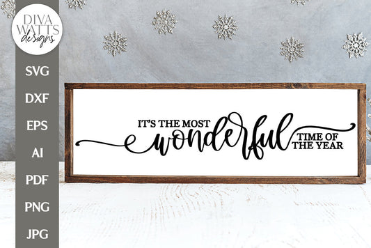 It's The Most Wonderful Time Of The Year SVG | Winter / Christmas Design