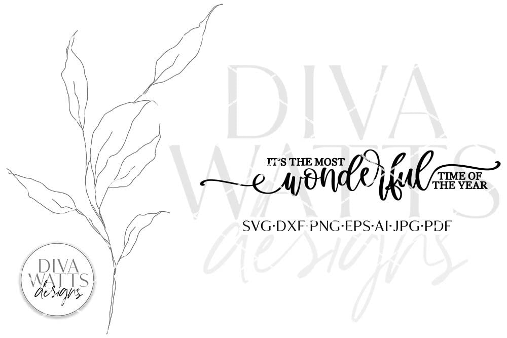 It's The Most Wonderful Time Of The Year SVG | Winter / Christmas Design