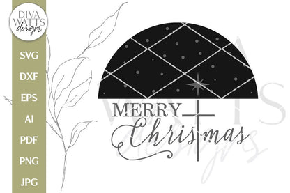 Merry ChrisTmas SVG | Christian Winter Design