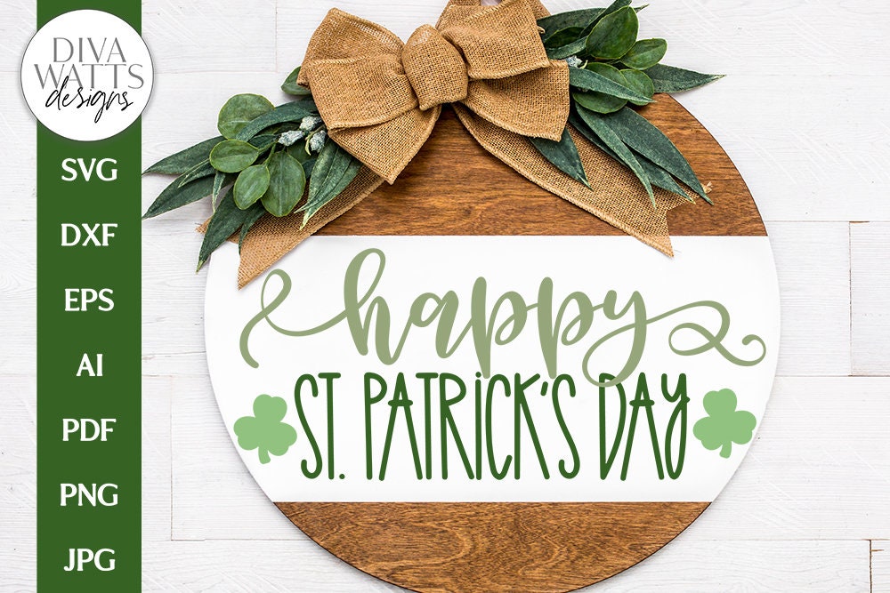 Happy St. Patrick's Day SVG | Shamrock Design